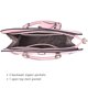 thumbnail image 5 of Bolso de mano Dasein con cinturón y solapa, bolso de hombro, rosa, 5 of 5