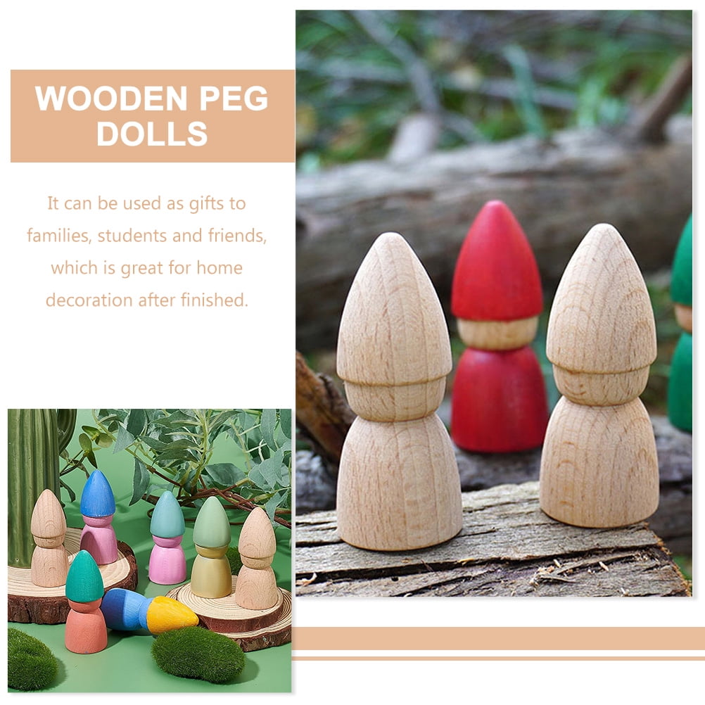 Wooden Gnome Peg Dolls Gnome Peg Doll Small – Playspire LLC