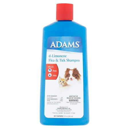 Adams d-limonène puces et tiques shampooing
