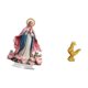 thumbnail image 5 of Figura decorativa de pollo para escena de , adorno acrílico, estatua de resina animal, adorno de mesa con base duradera., 5 of 8