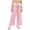 Pink, variant on Gubotare Kids Harem Pants Girls Pants Elastic High Waisted Flared Dress Pants Casual Trousers with Pockets Size 8-9 (Pink,8-9 Years)