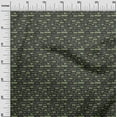 thumbnail image 3 of oneOone Cotton Poplin Olive Green Fabric Text Craft Projects Decor Fabric Printed By The Yard 42 Inch Wide, 3 of 5