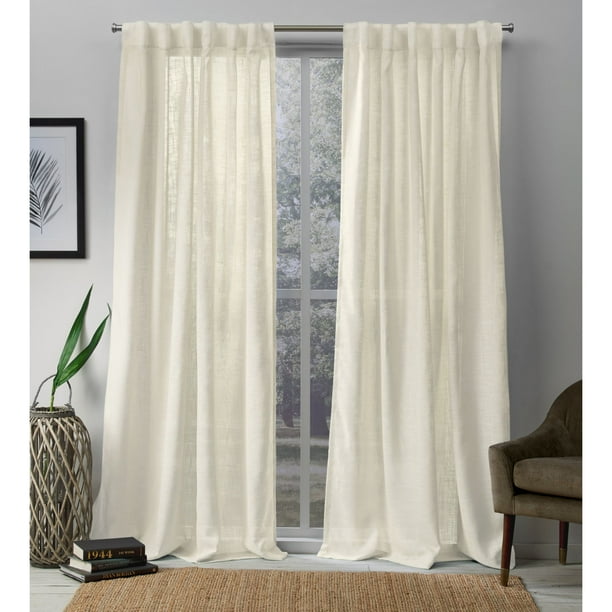 Exclusive Home Curtains Bella Sheer Hidden Tab Top Curtain Panels, 54