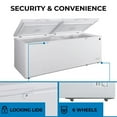 thumbnail image 3 of Kenmore 25 Cu. Ft Convertible Chest Freezer/Refrigerator, 710L, E-STAR, Large Capacity, White, Dual Function Freezer Refrigerator, 3 of 7