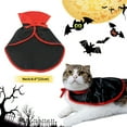 thumbnail image 2 of JZROCKER Cat Dog Funny Vampire Cosplay Costume Design Soft Comfortable Cloak Red For Halloween, 2 of 5
