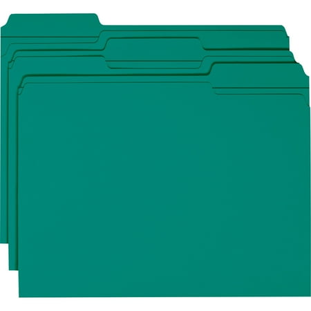 UPC: 0086486131346 | Smead  SMD13134  File Folders with Reinforced Tab  100 / Box  Teal