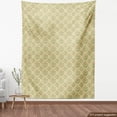 thumbnail image 4 of Ambesonne Autumn Damask Fabric by the Yard Upholstery, Retro Floral Elements, 10 Yards, Beige Green and Dried Rose, 4 of 5