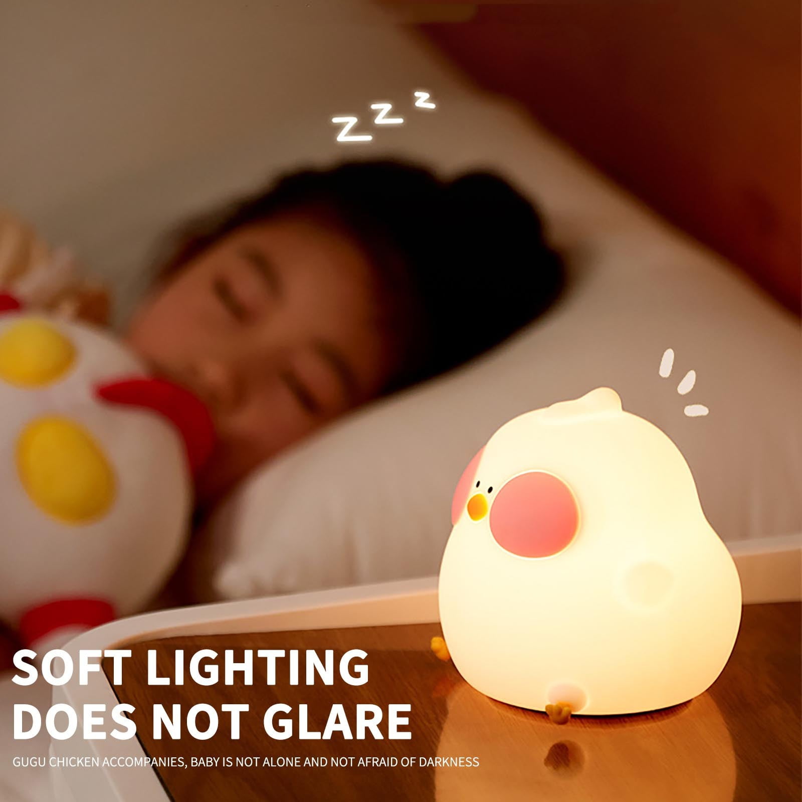 Rechargeable Nursery Night Light for Ba-by, Dimmable Color Changing Ki-ds Night Light with Auto Shut Off Timer, Soft Silicone Breastfeeding Lamp for Tod-dler Sleep Training