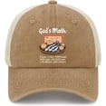 thumbnail image 1 of God's Math Hat Trucker Hat Women Dad Hats Funny Birthday Gifts, 1 of 7