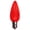 Red, variant on Pack of 4 Faceted Transparent Red LED C9 Christmas Replacement Bulbs