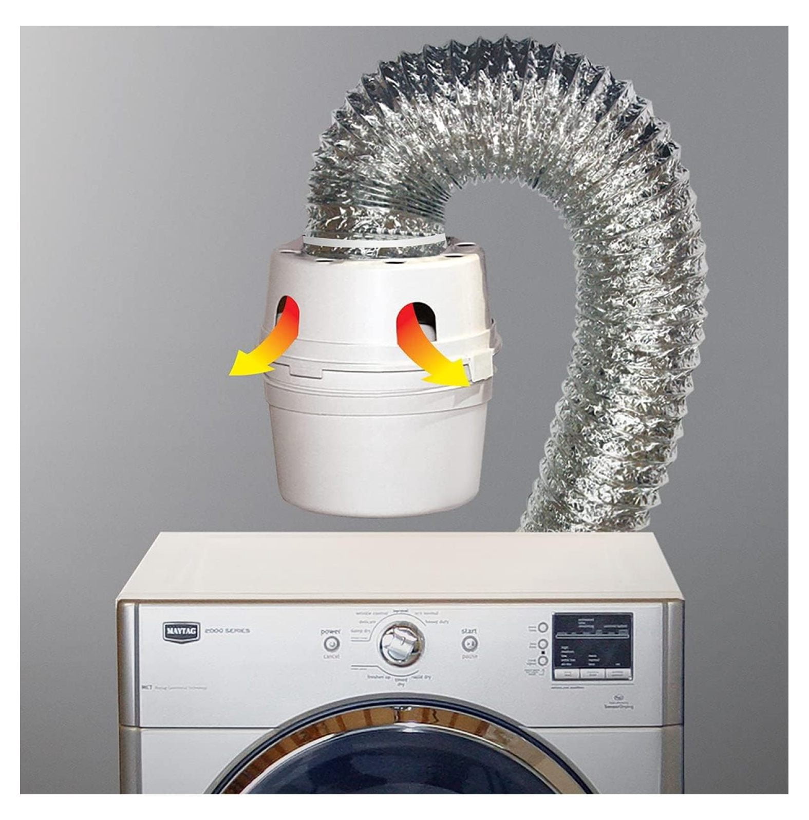 Indoor Dryer Vent Kit TDIDVKZW 4"x5' Duct Laundry Appliance Exhaust Air Circulation