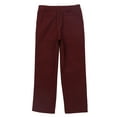 thumbnail image 2 of Linjinx Boys School Uniform Flat Front Pants Formal Trouser Wedding Outfit Burgundy 5, 2 of 2