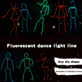 thumbnail image 4 of Luz de neón flexible 1M/2M/3M/5M/10M EL cable Led danza de neón, 4 of 4