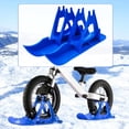 thumbnail image 4 of Juego de esquí de nieve para niños, trineo de esquí, fácil instalación, soporte de estacionamiento estable, kit de tabla de snowboard Azul, 4 of 7