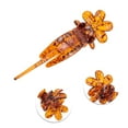 thumbnail image 2 of Unique Bargains 1 Pc Fashion Six-Petal Flower Hair Clips Hairdo Clip Dark Brown, 2 of 5
