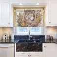 thumbnail image 6 of BZSMCE Set of 2 Pieces Kitchen Window Curtain Fashion Lynx in Bloom Printed 27x24in/27x36in, 6 of 9