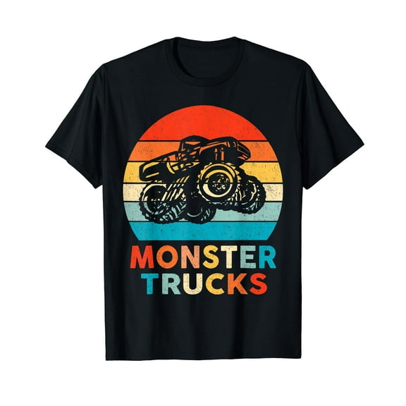 Monster Truck for Youth & Adults Shirt Black T-Shirt