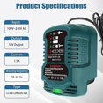 thumbnail image 4 of Charger for Bosch Professional 18 V battery system GBA 18 V with LED display, quick charger compatible with Bosch 18 V BAT6, 4 of 5