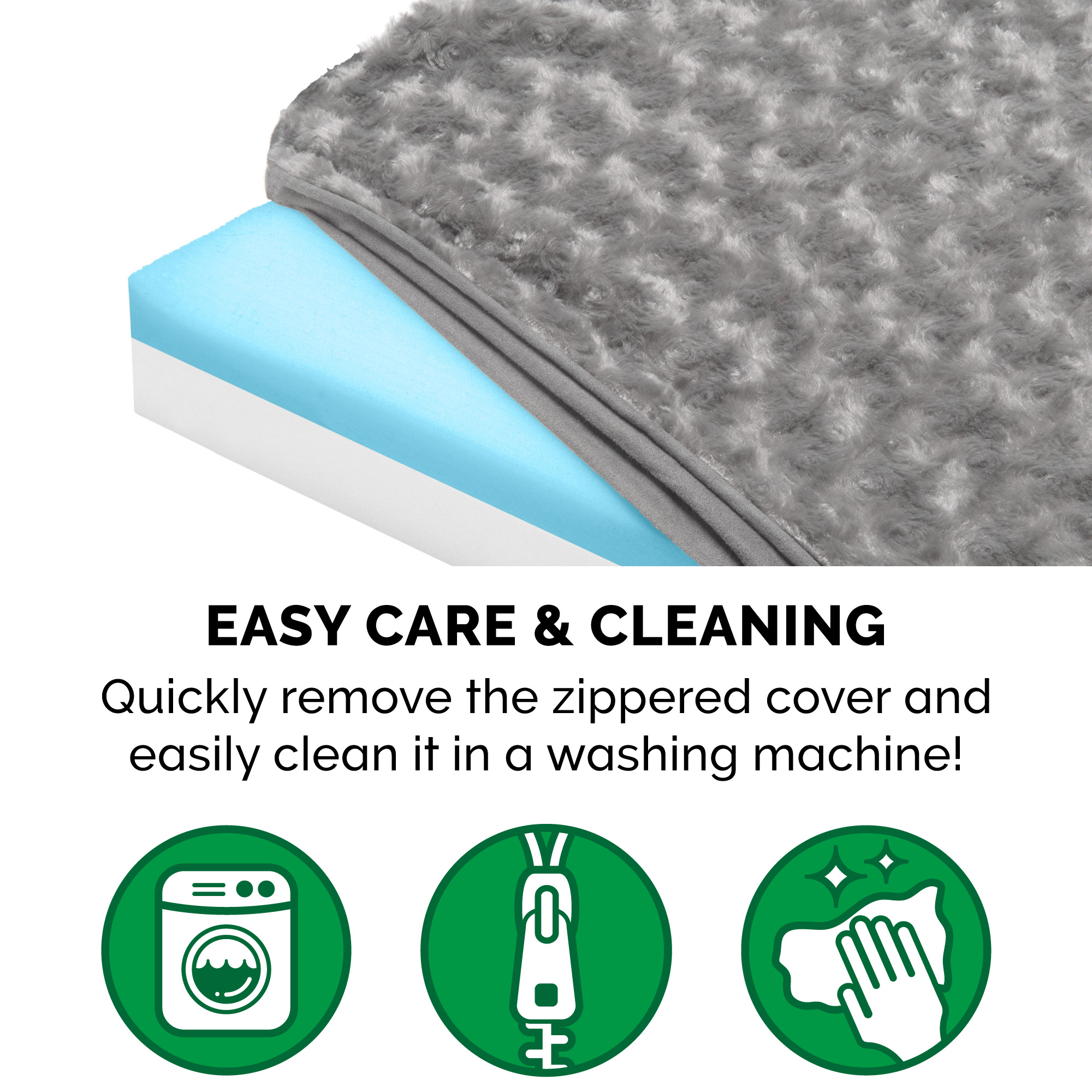 FurHaven Ultra Plush Cooling Memory Foam Deluxe Mattress Pet Bed for Dogs & Cats - Gray, Jumbo Plus