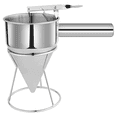 thumbnail image 1 of 2X Stainless Steel Pancake Batter Dispenser, Funnel Dispenser with Stand for Cake Pancakes Cupcakes Baked Good, 1 of 6