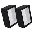 thumbnail image 4 of Shisuyan Glass Display Box Black Wooden 2Pcs 6.5In, 4 of 8