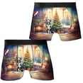 thumbnail image 3 of Merry Christmas Border Collie Santa Hat Xmas Tree Winter Holiday All Over Print Boxer Briefs Underwear for Men Dad Borders Dog Lovers Gifts Idea - 01013, 3 of 6