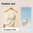 thumbnail image 6 of Built-in Bra Camisole - Seamless Shelf Bra Tank Top, Breathable Sports Vest with Removable Pads (1PC) | Hontri | Women with Chest Pads Five Fingers Without Ring Bra Cups One Sports (Beige | L), 6 of 9
