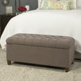 thumbnail image 2 of HomePop Ainsley Button Tufted Storage Bench, Multiple Colors, 2 of 13