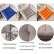 thumbnail image 5 of Square Chair Cushions 40x40 Seat Cushions Home Decoration Quilted Mat Cushion, Comfortable and Colorful - Ideal for Indoor and Outdoor (Grey), 5 of 5
