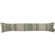 Duck Egg Blue Heritage Tartan Fabric Draught Excluder - Large Draft Stopper for Doors & Windows Machine Washable 7 x 36 Inches