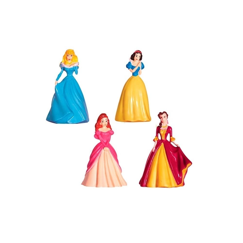Disney Princess Toy Figures 4-pack Snow White Belle Sleeping Beauty Ariel Beverly Hills Teddy Bear