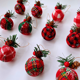 thumbnail image 3 of Bola de tela hecha a mano para Navidad, rejilla decorativa hecha a mano, colgante para árbol de Navidad, 3 of 5