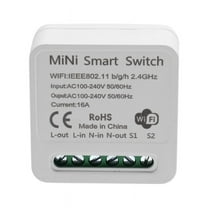 WQNZMADO Mini Smart WiFi Relay Switch, DIY Timer Light Switch Module Smart Life/Tuya Application, Wireless Remote Control