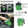 thumbnail image 4 of Xoenoiee St. Patrick's Shamrock Car Front Seat Covers 12Pcs Set with Steering Wheel &Seat Belt Cover Car Trash Can Armrest Cover Air Vent Bag Rear View Mirror Cover Cup Coasters Kychain, 4 of 7