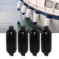 thumbnail image 4 of Parachoques de Boya para barcos ANGGREK Inflables Resistentes a impactos Negros 4 piezas 4.5x16 pulgadas, 4 of 7
