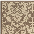 thumbnail image 3 of SAFAVIEH Courtyard Yvette Floral Indoor/Outdoor Area Rug, 5'3" x 7'7", Chocolate/Natural, 3 of 5