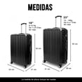 thumbnail image 2 of Juego 2 Maletas Jony Para Viaje 15 Kg Y 10kg Mano Carry On Ruedas, 2 of 5