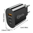 TanChengg 20W USB C Fast Charger Dual 2 Port PD Powered + Charger Wall