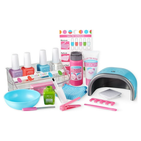 Melissa & Doug Love Your Look Pretend Nail Care Play Set – 22 Pieces for Mess-Free Play Mani-Pedis (DOES NOT CONTAIN REAL COSMETICS)
