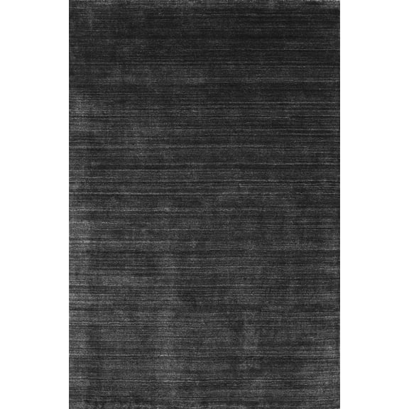 BoutiqueRugs Flat Contemporary Area Rug - Black, Light Gray - 2' x 3'