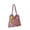 Purple, variant on Straw Handbag, Woven Beach Purse, Mini Summer Raffia Tote Bag with Lobster Embroidery, Lightweight Durable Shoulder Bag for Vacation and Bohemian Style