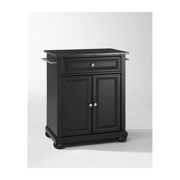 Kitchen Island Cart with Granite Top - Portable Kitchen Storage Island - Modern Kitchen Furniture