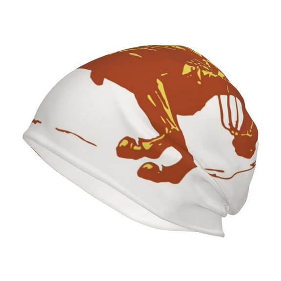 KLL Vintage Cowboy On A Bronco Horse Winter Fall Beanie Knit Hats for Men & Women - Warm & Soft Stylish Toboggan Caps for Cold Weather