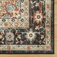 thumbnail image 6 of Crystal Print Tiefi Traditional Oriental Black Multi Washable Indoor Area Rug, 8x10, 6 of 10