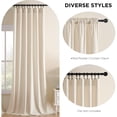 thumbnail image 2 of Cortinas Joydeco Velvet White Blackout, 213 x 213 cm, 2 paneles, 2 of 8