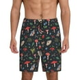 thumbnail image 2 of Daiia Forest Flora and Insects Mens Woven Stretch Pajama Short,Short Pajama Pants-4X-Large, 2 of 9