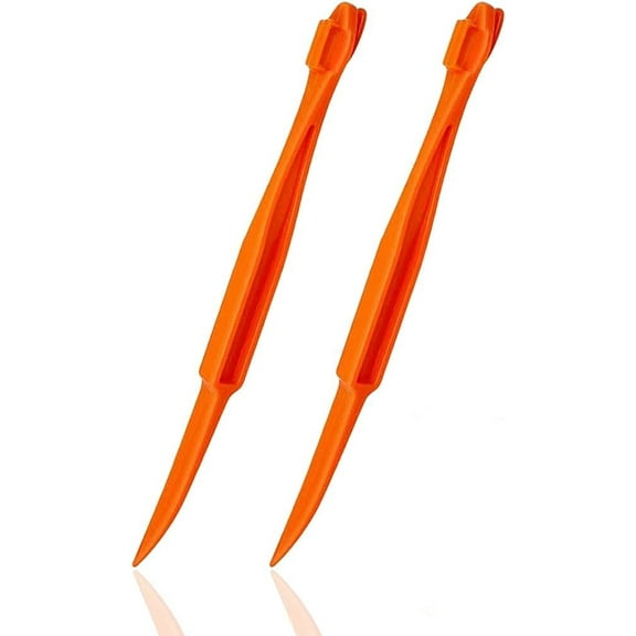 Orange Peeler tools Plastic Orange Peeler Citrus Remover Easy Open Citrus Lemon Citrus Peel Cutter Vegetable Slicer Fruit Tools Kitchen Gadgets (Orange 2 Pack)