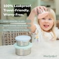 thumbnail image 3 of WeeSprout Stainless Steel Food Storage Containers, Leakproof Silicone Lids, BPA-Free - Set of 3, 3 of 9