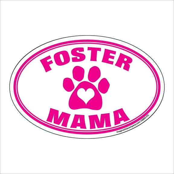 Foster Momma Oval Magnet
