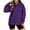 Purple, variant on Hauaitttt Lightweight Ladies Hooded Sweatshirt with Front Pocket for and Autumn – Cozy Casual Top for Everyday Wear Sleep Hoodies Women Hooded Sweat Shirt for Womens Button down Hoodie Women